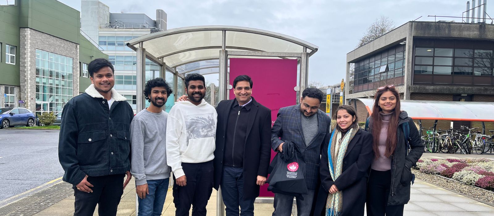 Team The Mentors Circle meeting students at University of Galway