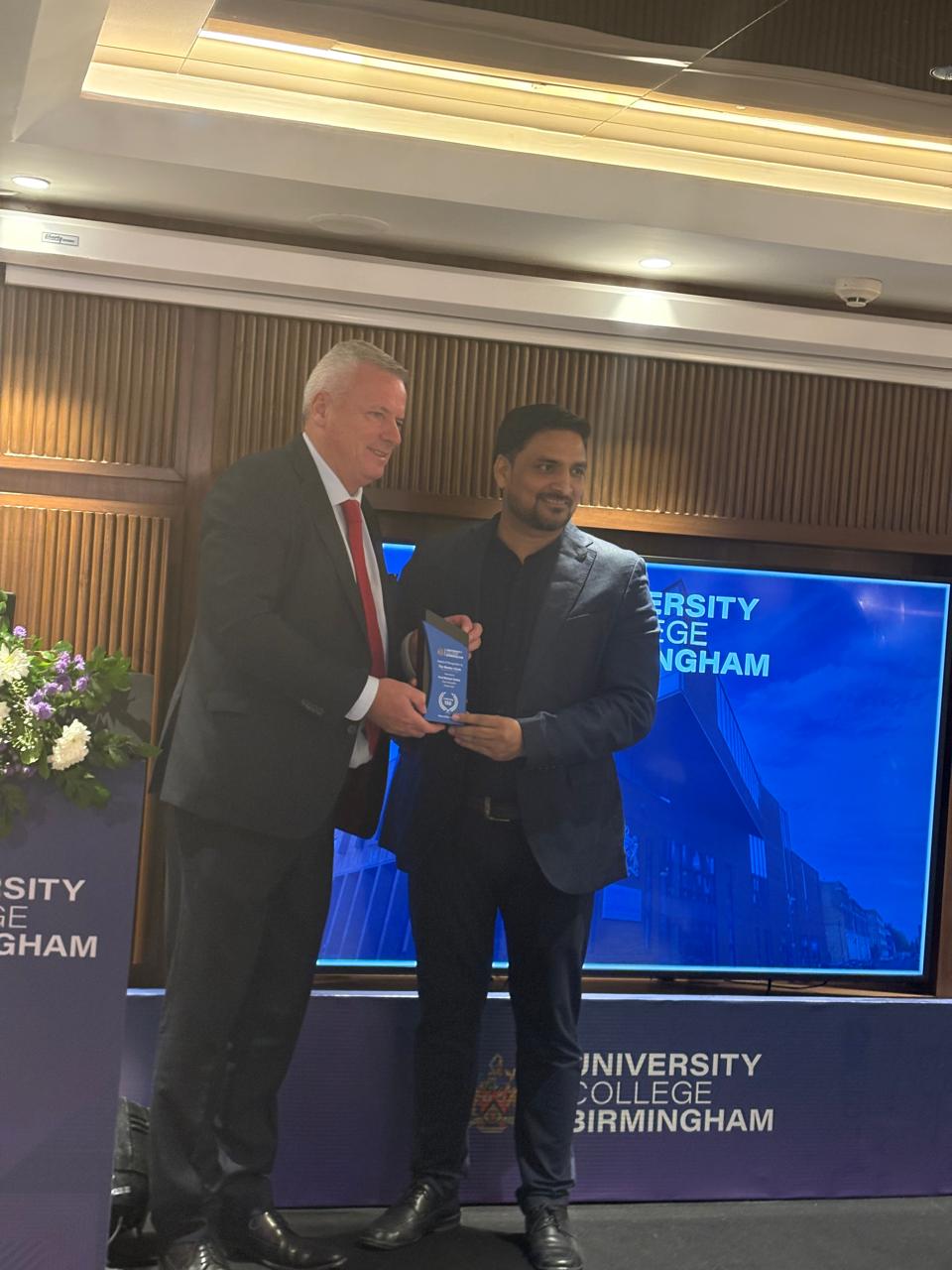 University College Birmingham recognition for The Mentors Circle