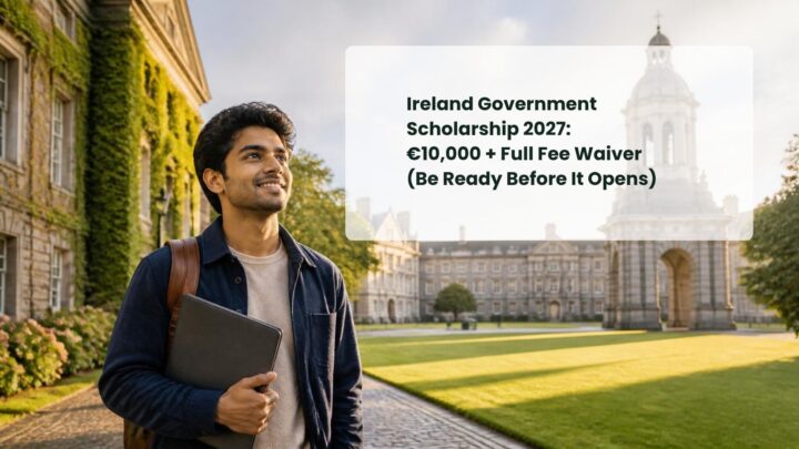 Ireland Government Scholarship 2027: €10,000 + Full Fee Waiver (Be Ready Before It Opens)